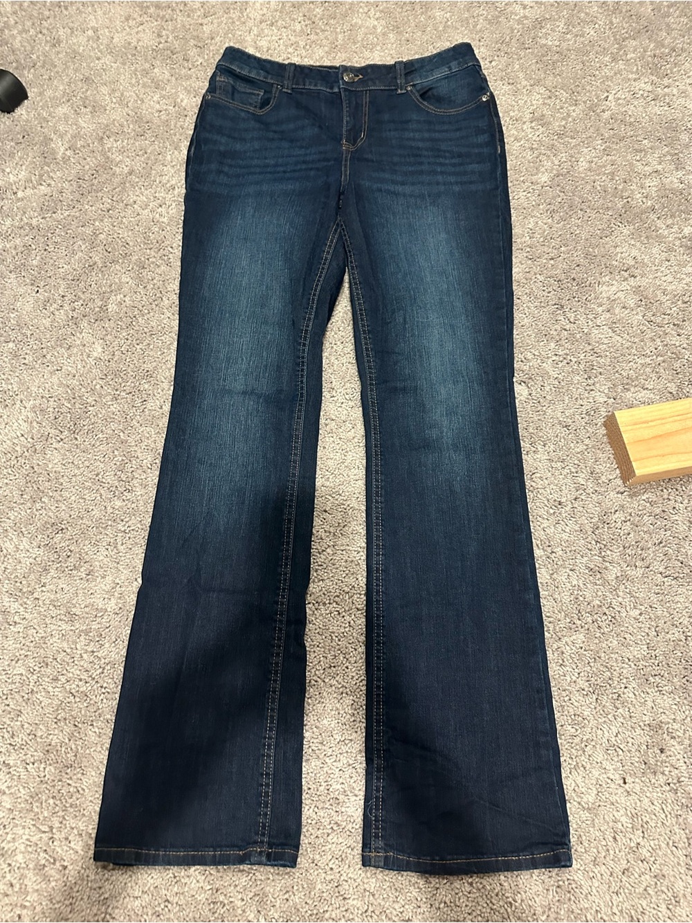 Maurices Dark Indigo Wide Leg Jeans